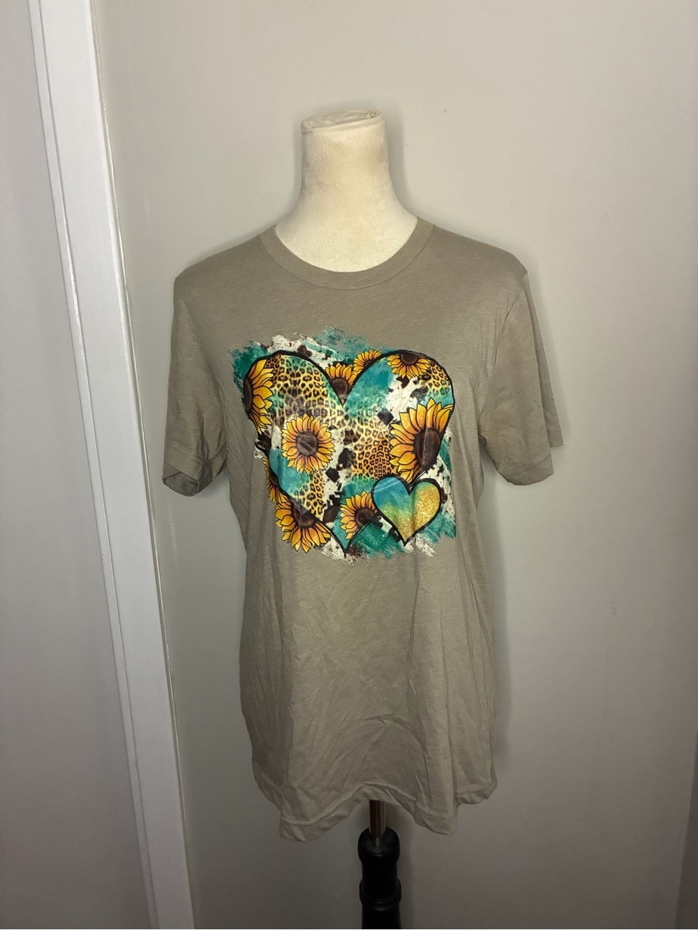Bella Canvas Hearts and Sunflowers Tee